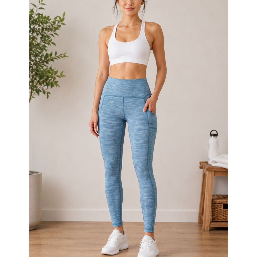 Lululemon Power Thru High-Rise Tight 25" Heathered Blue Size 2